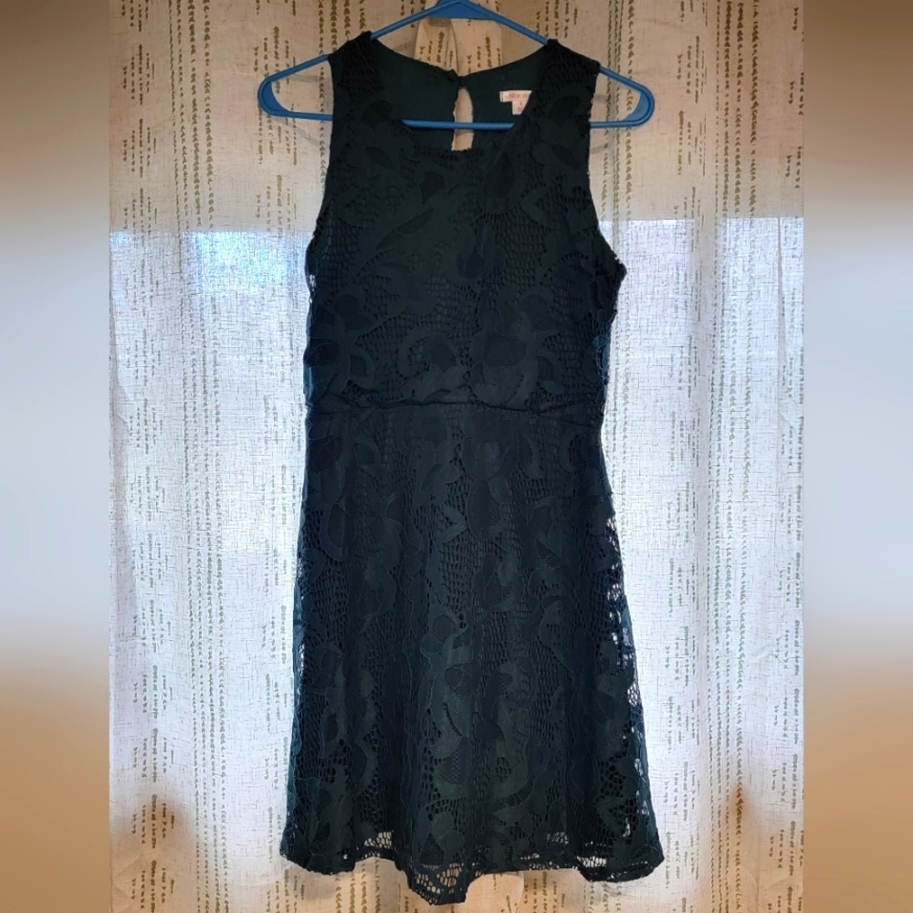 Short length dark green dress size small